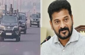 revanth reddy car tyre blast