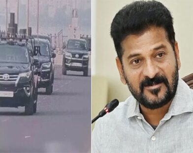 revanth reddy car tyre blast
